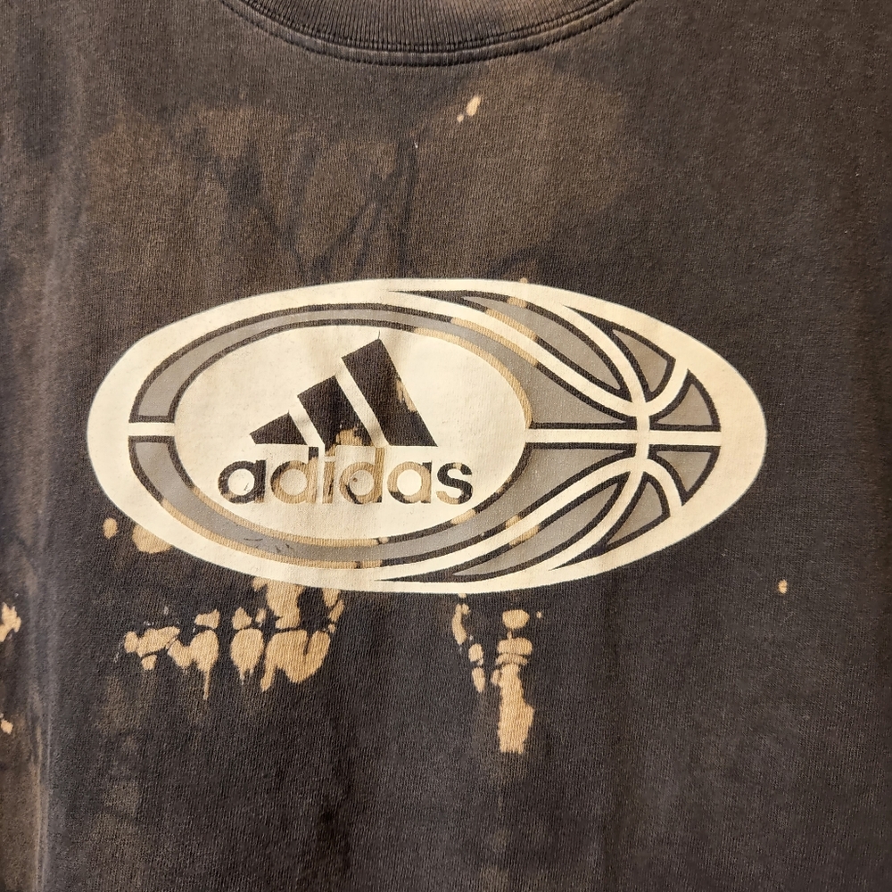 🔥 Adidas Sleeveless Tank | Bleach Altered | XL 🏀 - Picture 3 of 8